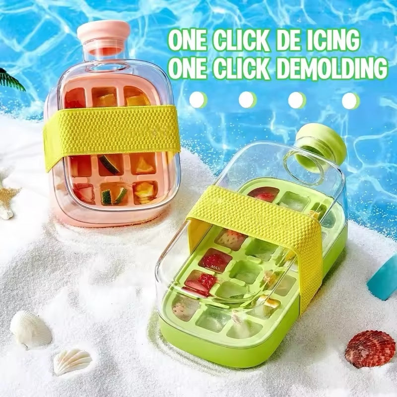 One-Click Ice Cooling Cup – Slush Maker with Straw