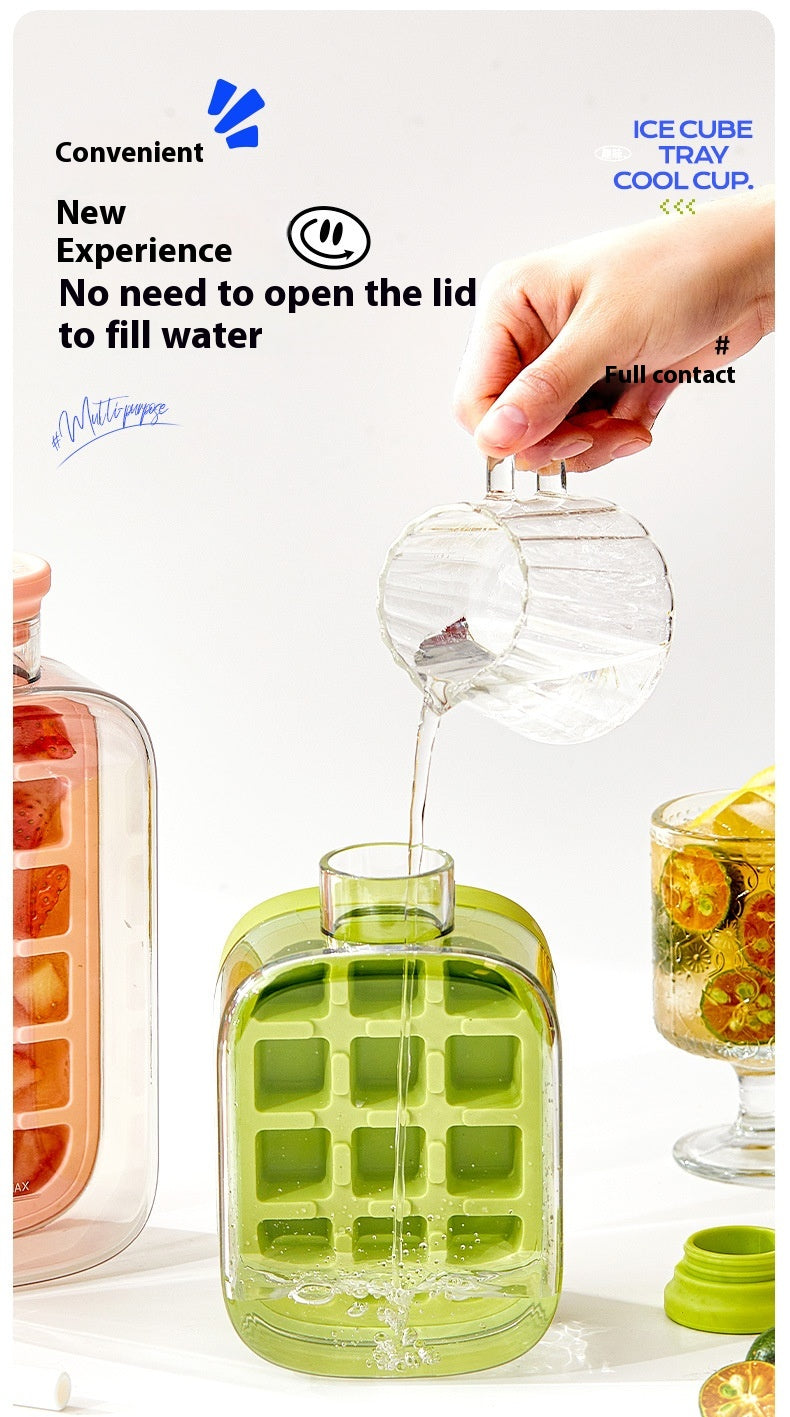 One-Click Ice Cooling Cup – Slush Maker with Straw