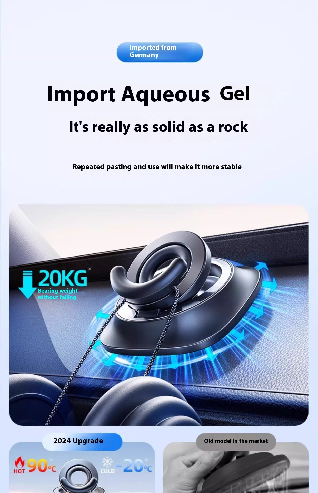 Magnetic Car Phone Holder – Foldable Suction Mount (Upgrade Version)