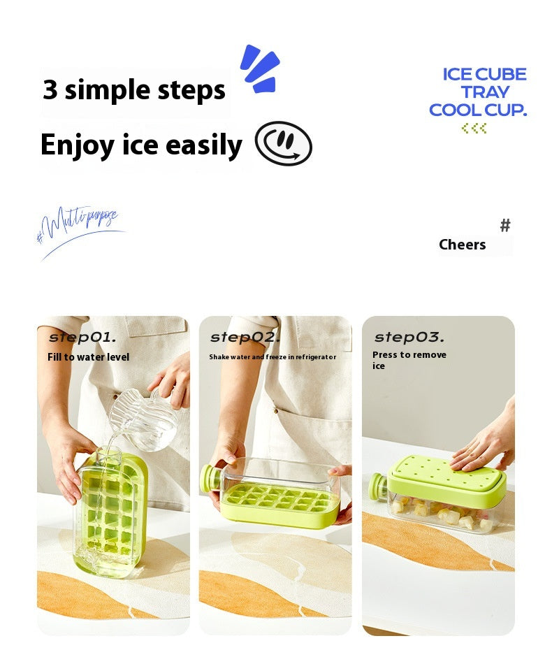 One-Click Ice Cooling Cup – Slush Maker with Straw