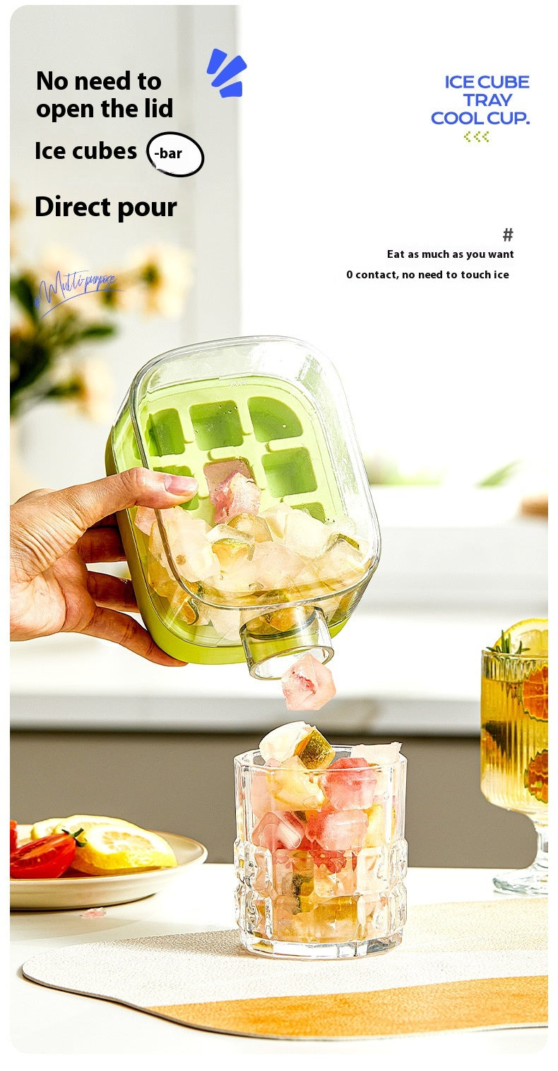 One-Click Ice Cooling Cup – Slush Maker with Straw